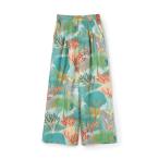 パンツ シルクツイル LA GRAND FORESTプリント3タックワイドパンツ レディース