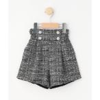 パンツ 「110-140cm」カットツィードショートパンツ キッズ 子供服 女の子