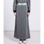 スカート ボンバーヒート裏起毛マキシスカート