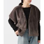 ベスト ジレ ライトファーベスト レディース