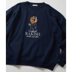 トレーナー スウェット 限定展開 ビッグシルエット フロント刺繍 クルーネック スウェット / RAKISH メンズ レディース