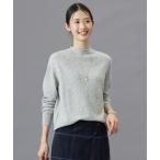 ショッピングピスタチオ ニット セーター 「洗える」CASHMERE BLEND スタンドカラー ニット レディース