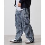 ジーンズ Denim patchwork cargo pants / デ