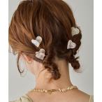 ヘアクリップ ハート ミニヘアクリップ 2個セット