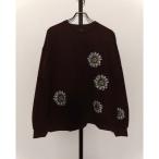 tシャツ ATELANE/ダンボールポンチ ランダムフラワー刺繍 L/S TEE メンズ レディース