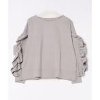 ショッピングイーザッカマニアストアーズ tシャツ ダンボールニット「フリルスリーブプルオーバー」 レディース