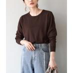 ニット セーター 「着まくるためのシンプルデザイン」 12Gベーシックニット「クルーネック」 レディース