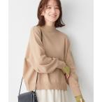 ニット セーター 洗えるもちもちレイヤード風ドルマンニット レディース