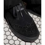 スニーカー 「 CHROME / クローム 」A27 WINGTIP BKSU_BLACK SUEDE / エー トゥウェンティセブン ウイングチップ