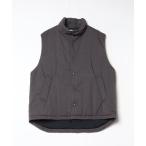 ショッピングダウンベスト ダウンベスト ベスト 「ATON/エイトン」VINTAGE NYLON TWILL PADDED VEST メンズ