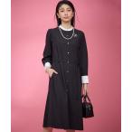 ショッピングシャツワンピース ワンピース ウーステッドライククロス シャツワンピース