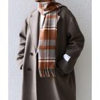 マフラー SHIPS any: サープラスヤーン ウール カシミヤ チェック マフラー メンズ