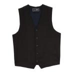 ベスト ジレ 「東京シャツ×gim(R)」前身布帛メンズニットジレ 無地バイアス メンズ