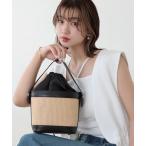 ハンドバッグ 麦わらハンドバッグ