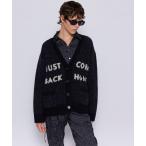 カーディガン Logo Jacquard Knit Cardigan/ロゴジャガードニットカーデ「MAISON SPECIAL/メゾンスペシャル」 レ