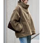 ブルゾン アウター エコファーショートブルゾン レディース