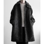  пальто с отложным воротником пальто [RUUBON]shaggy soutien collar coat / мохнатый пальто с отложным воротником мужской женский 