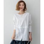 tシャツ 「洗える」ナチュラルコットンベアコンビ カットソー レディース