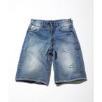「NAUTICA」 デニムハーフパンツ LARGE ネイビー メンズ