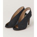 「JIMMY CHOO」 ヒールサンダル 36 ネイビー レディース