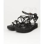 「Teva」 フラットサンダル W8 ブラック レディース