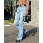 ジーンズ デニム デニムパンツ セミフレアデニムパンツ レディース