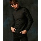 ショッピングタートルネック tシャツ ブリスターストライプJQモックネックプルオーバー メンズ