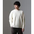 セーター ニット AQUA ウールカシミヤクルーネックプルオーバー メンズ