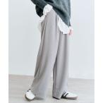 スラックス パンツ 「mochiz ele」ワイド パンツ レディース
