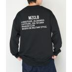  футболка тренировочный [MAISON CLUB]Military Back Print Sweater/ милитари задний принт тренировочный MZCLB мужской женский 