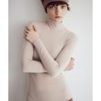 ショッピングインナー インナーシャツ 肌着 eCALME/エカルム WOOL CUT OFF ハイネック長袖インナー レディース
