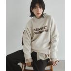 ショッピングオートミール ニット セーター 「WEB限定/別注」「新色追加」ソフトタッチ ロゴニット レディース