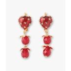 イヤリング いちごモチーフ スウィングイヤリング レディース