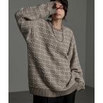 セーター ニット 「CIYOT-シヨウト-」モールミックスツイードライクジャガードニット メンズ レディース