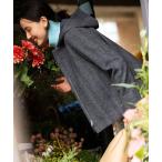 コート アウター ウールモッサ ショートコート レディース