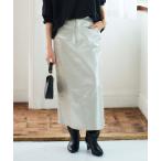 スカート 箔プリントタイトスカート