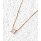 ネックレス 「K10」天然石スタッドネックレス/誕生石「動画あり」「全長40cm(調節した時の長さ 37cm）」 レディース メンズ