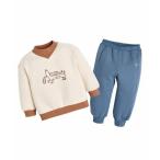 ショッピングセール ボトムス セットアップ 「セットアップ」レオハーフネック起毛トップス＆パンツ キッズ 子供服 男の子