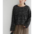 ショッピングラメ ニット セーター ラメミックスシャギーニット レディース