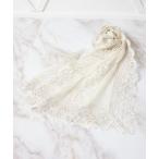 ストール マフラー レース×シフォンストール レディース