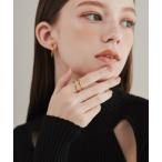 指輪 リング 「 金属アレルギー対応 」 ツーラインリング  サージカルステンレス レディース