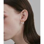ピアス 「 金属アレルギー対応 」 ダブルパール デザインピアス サージカルステンレス   (両耳用) レディース