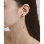イヤリング 「 金属アレルギー対応 」 ドロップモチーフイヤリング サージカルステンレス   (両耳用) レディース