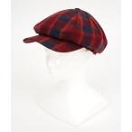 帽子 キャスケット an meets zakka チェック柄ウールキャスケット / メンズ レディース ユニセックス 帽子 メンズ レディース