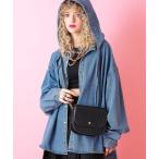ショルダーバッグ an meets zakka クロコ型押し合成皮革フラップショルダーバッグ / レディース メンズ ユニセックス クロコダイル柄 鞄