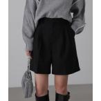 ショッピングショートパンツ パンツ 「3サイズ展開XS-M」タックショートパンツ「低身長サイズ有」 レディース