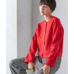 ショッピングパール カーディガン 「手洗い可能」パール モチーフ ボタン ジャッカル カーディガン レディース