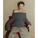 ショッピングオフショルダー ニット セーター オフショルダーニット レディース