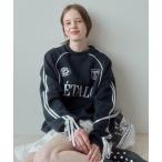 トレーナー スウェット サイドラインリボンゲームスウェット / side line ribbon game wool lining sweat レディ