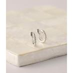 イヤリング 金属アレルギー対応made in japan「痛くない」「落ちにくい」「ストレスフリーな着け心地」スリムビジュー　ミニループフィッ